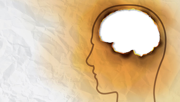 white brain outline of a head