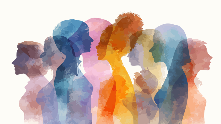 Silhouette of women