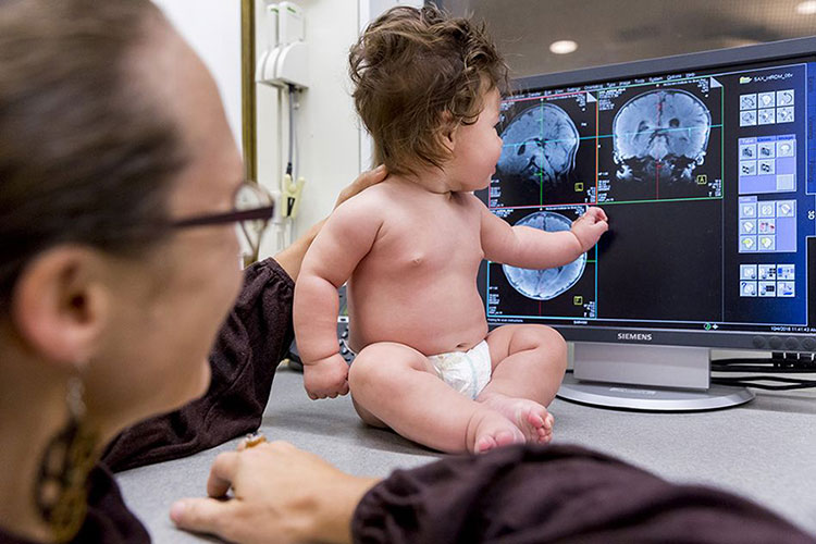 Baby getting an MRI